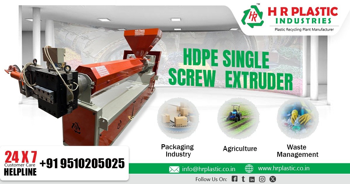 Exporter of HDPE Single Screw Extruder in USA