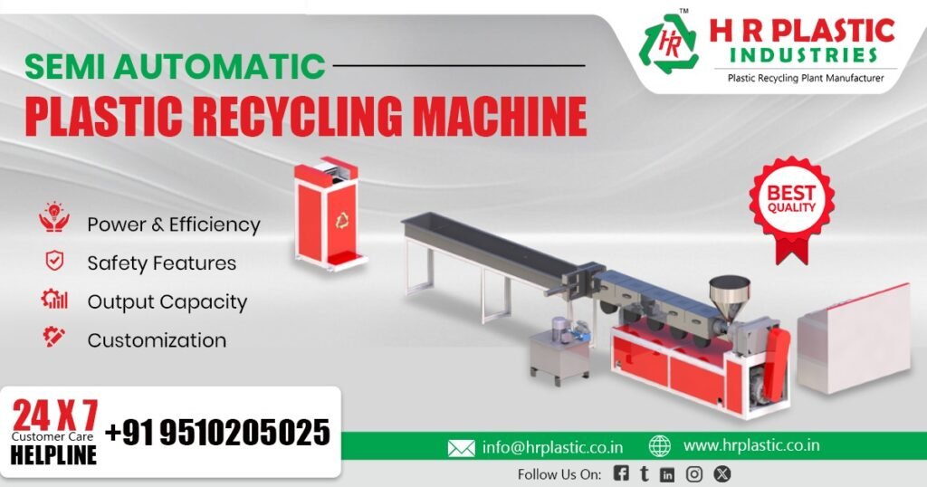 Semi Automatic Plastic Recycling Machine Tanzania
