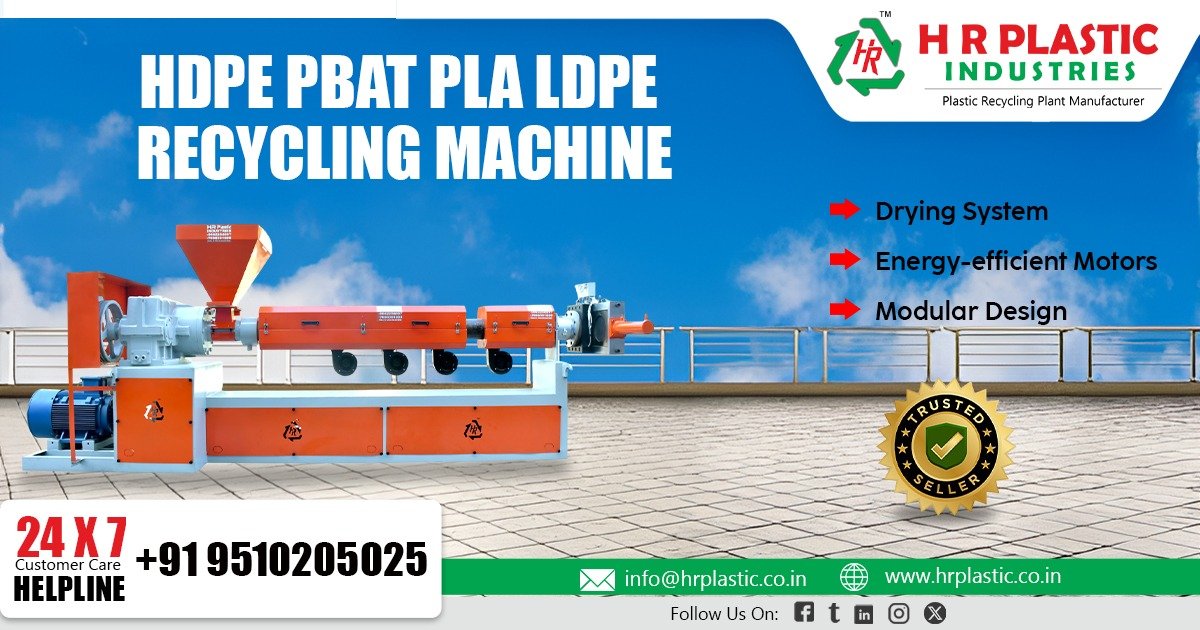 HDPE, PBAT, PLA, LDPE Recycling Machine in Nepal
