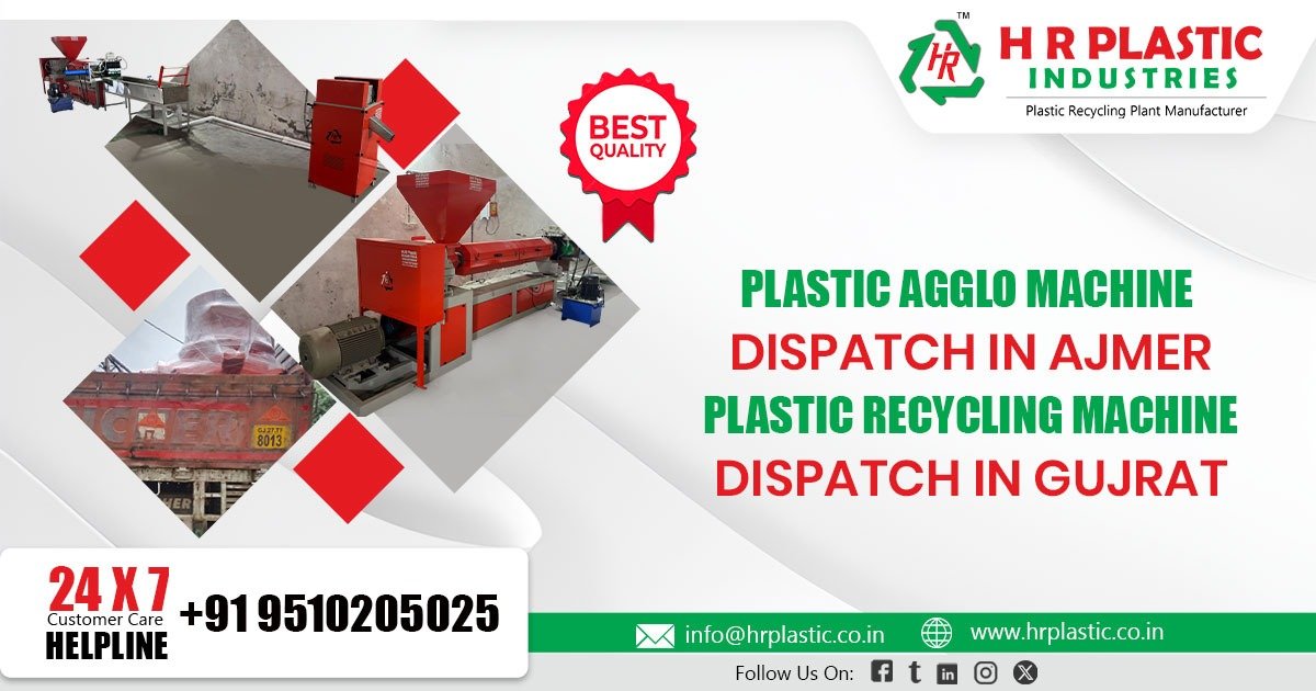 Announces Successful Dispatch of Plastic Agglo Machine and Plastic Recycling Machine