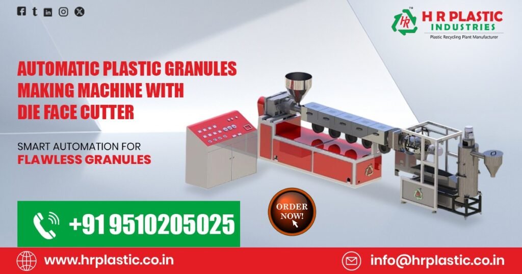 Automatic Plastic Granules Making with Die Face Cutter