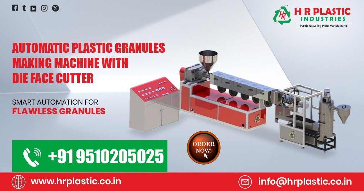 Automatic Plastic Granules Making with Die Face Cutter