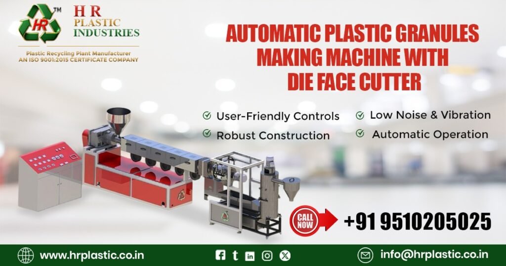 Automatic Plastic Granules Making Machine with Die Face Cutter in Germany