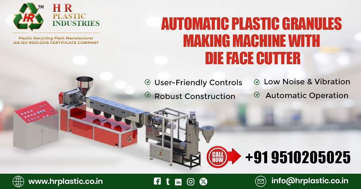 Automatic Plastic Granules Making Machine with Die Face Cutter in Germany