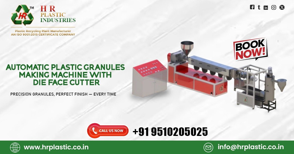 Automatic Plastic Granules Making Machine with Die Face Cutter in France