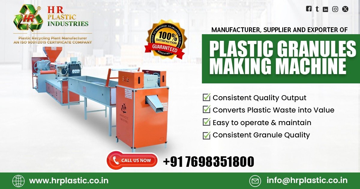 Supplier of Plastic Granules Making Machine in Karnataka
