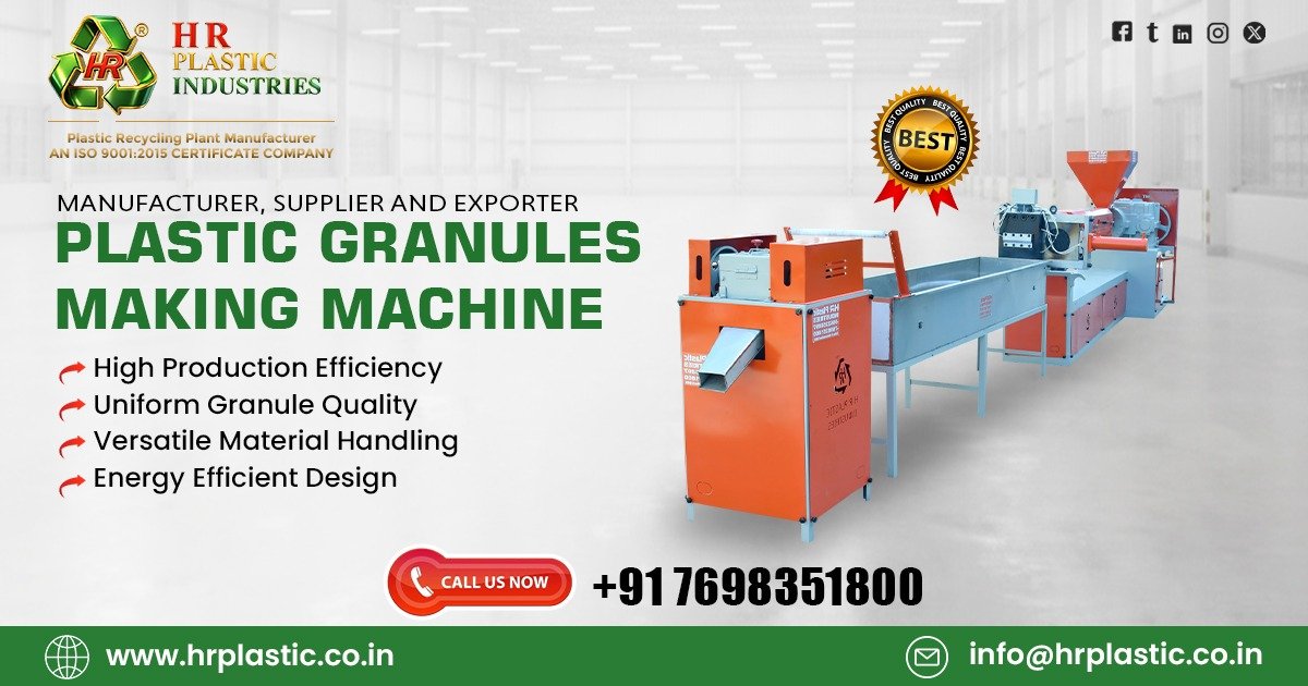 Plastic Granules Making Machine Supplier in Tamil Nadu
