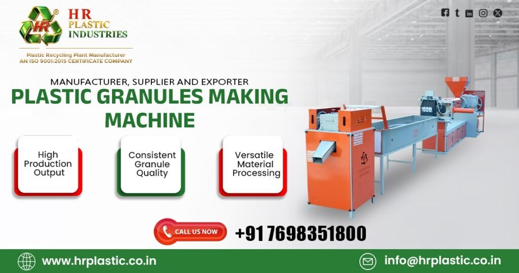 High-performance Plastic Granules Making Machine in Turkey for efficient, durable, and precise plastic granule production.