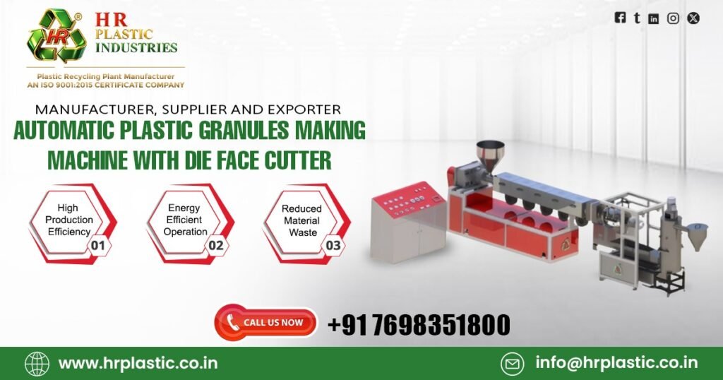 Automatic Plastic Granules Making Machine with Die Face Cutter in Ukraine