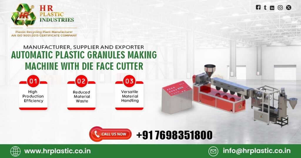 Automatic Plastic Granules Making Machine with Die Face Cutter in Morocco