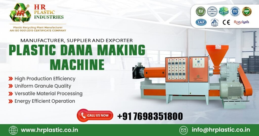 Supplier of Plastic Dana Making Machine in Goa by H.R. Plastic Industries