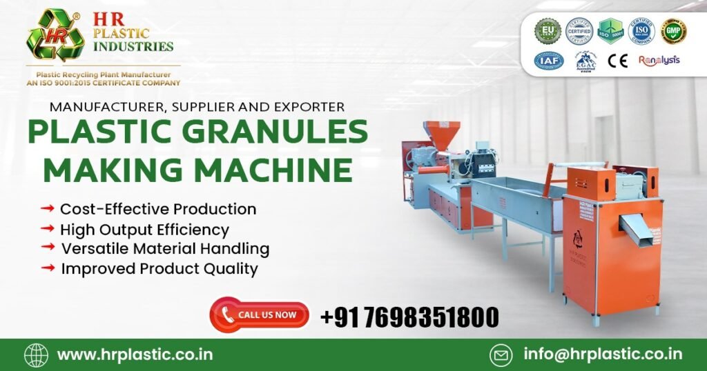 Plastic Granules Making Machine in Netherlands for recycling plastic waste