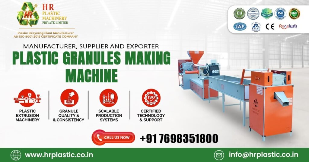Plastic Granules Making Machine in Assam for plastic recycling