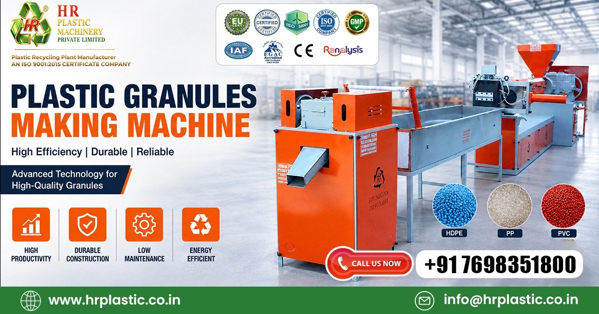 Plastic Granules Making Machine Supplier In Germany | HR Plastic Industries