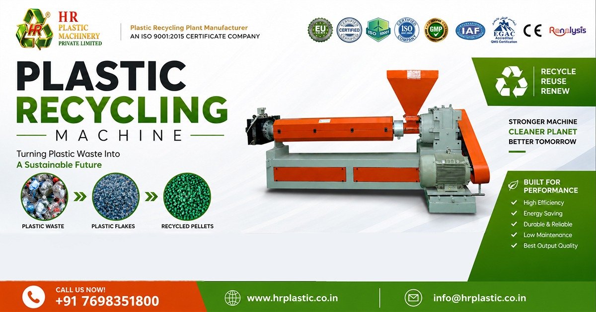 Plastic Recycling Machine Manufacturer in Gujarat | HR Plastic Industries