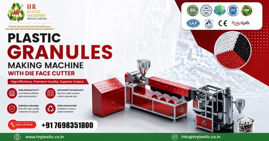 Automatic Plastic Granules Making Machine with Die Face Cutter in Vietnam