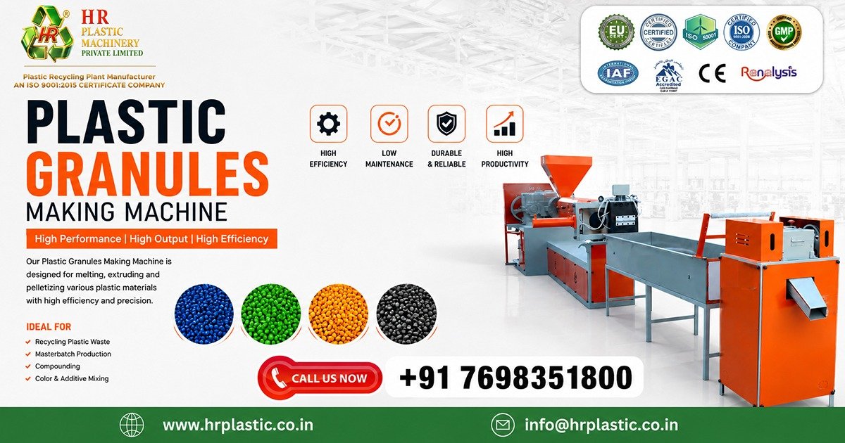 Plastic Granules Making Machine in Zimbabwe | H.R. Plastic Machinery