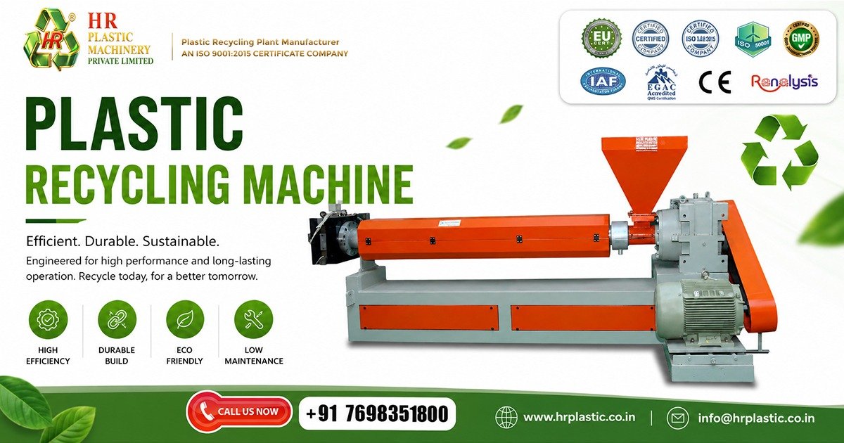 Plastic Recycling Machine In Meghalaya | HR Plastic Industries