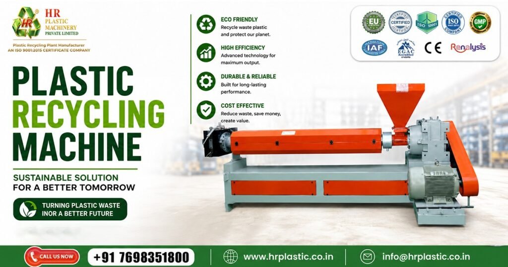 Eco-Friendly Plastic Recycling Machine In Uttarakhand | HR Plastic Industries