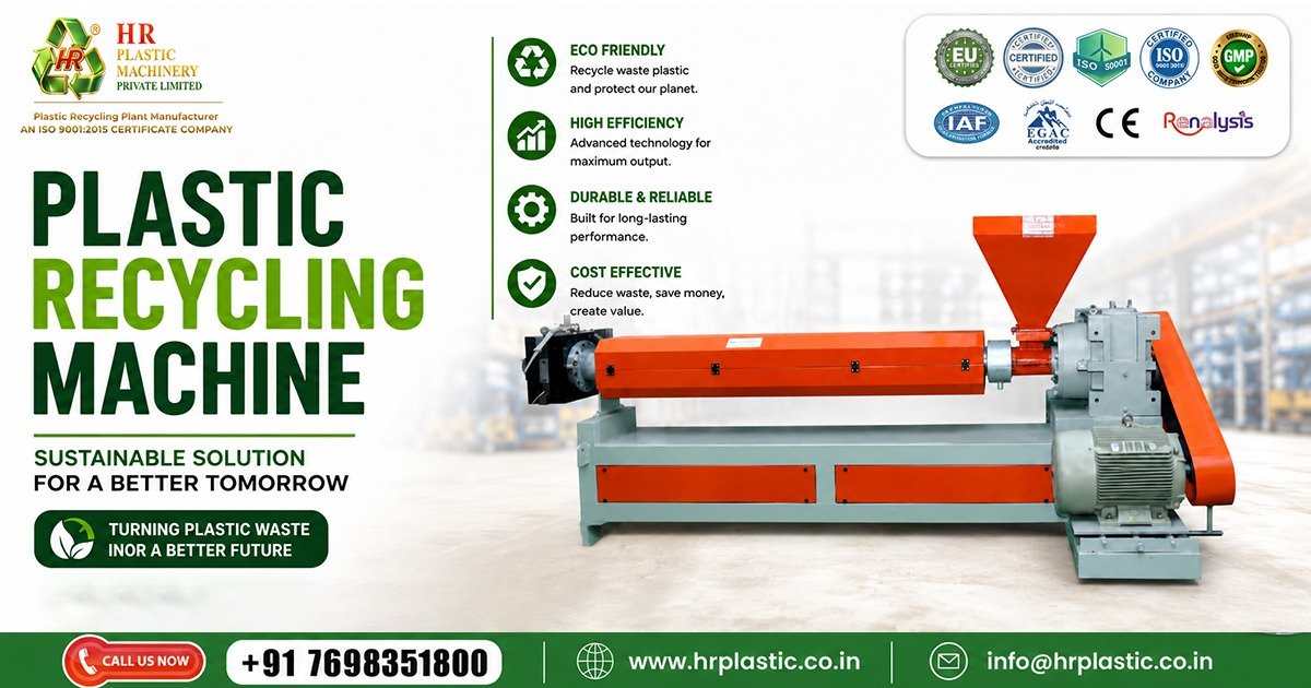 Eco-Friendly Plastic Recycling Machine In Uttarakhand | HR Plastic Industries
