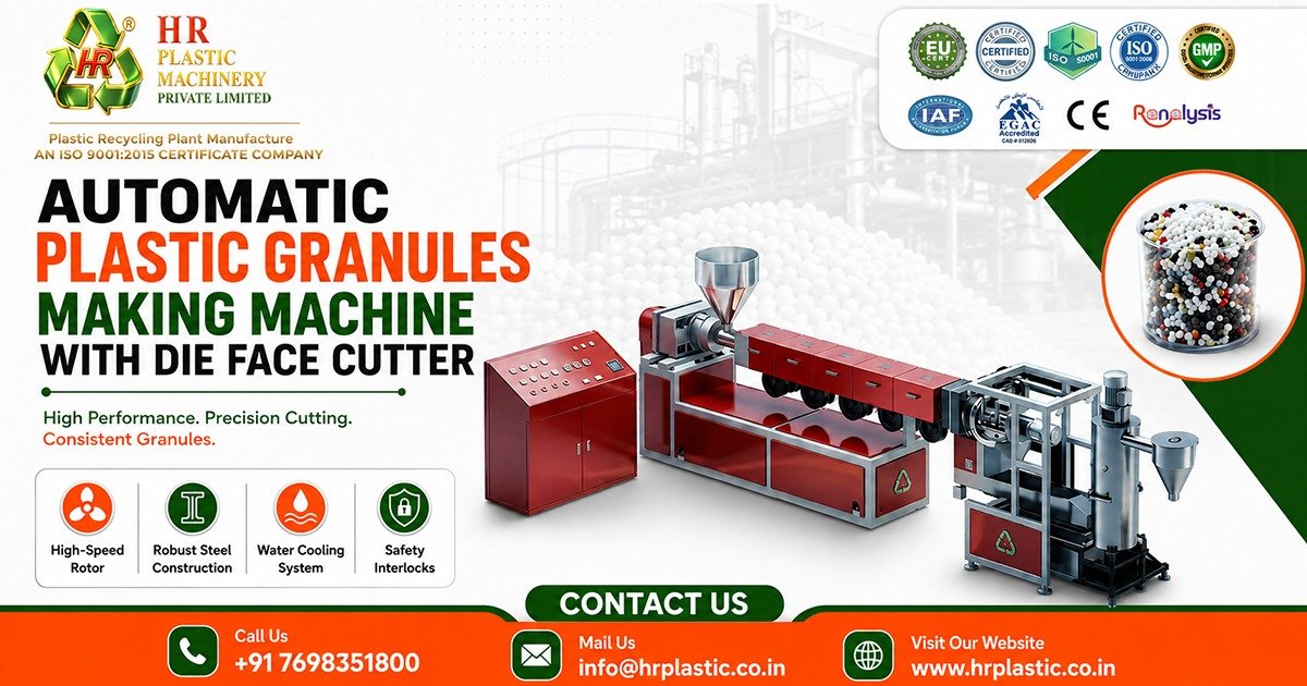 Automatic Plastic Granules Machine with Die Face Cutter Exporter to DR Congo