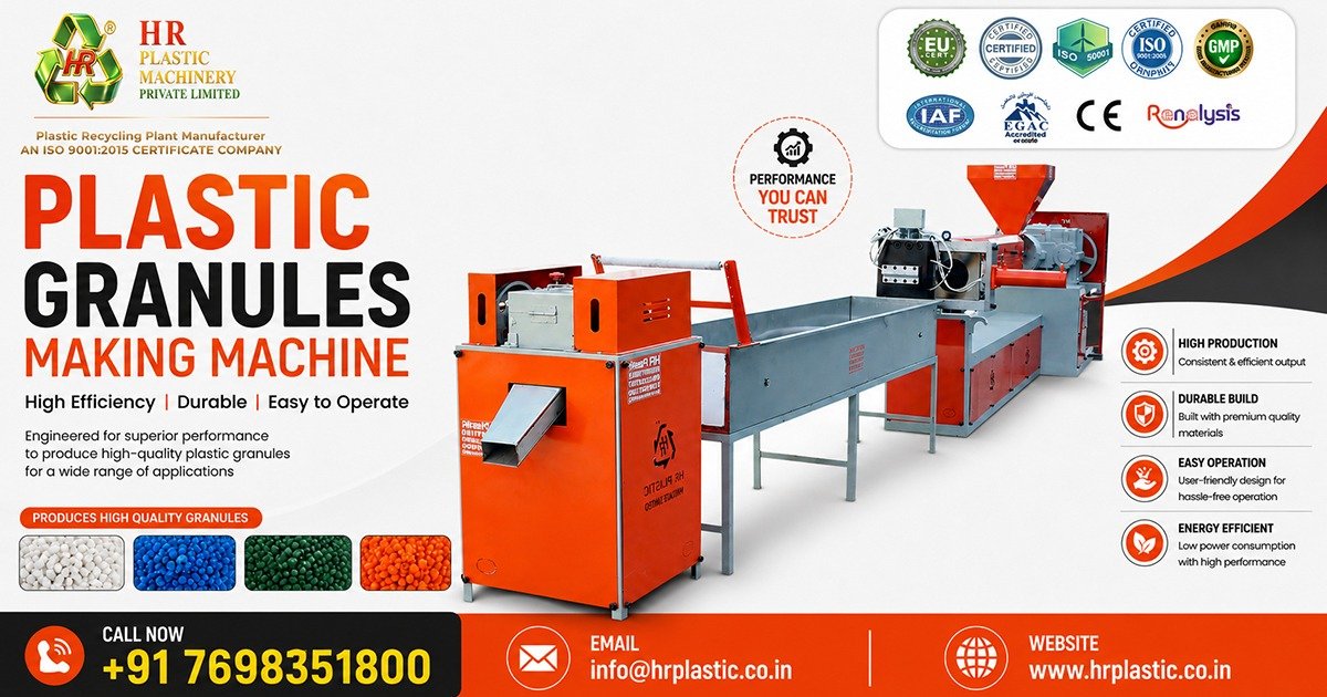 Plastic Granules Making Machine In Saudi Arabia