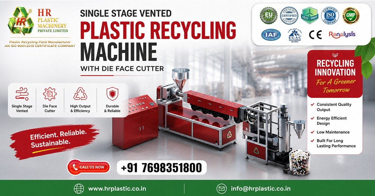 Single Stage Vented Plastic Recycling Machine Supplier In Monaco