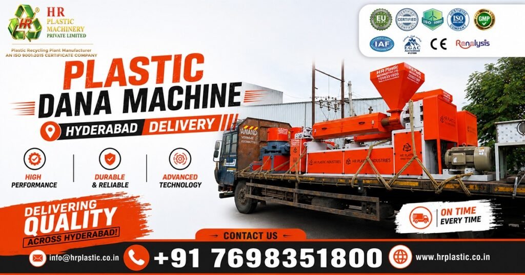 Plastic Dana Making Agglo Machine Supplier with Delivery in Hyderabad