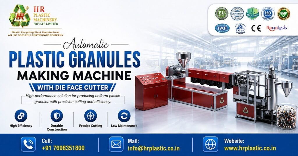 Automatic Plastic Granules Making Machine with Die Face Cutter In Qatar