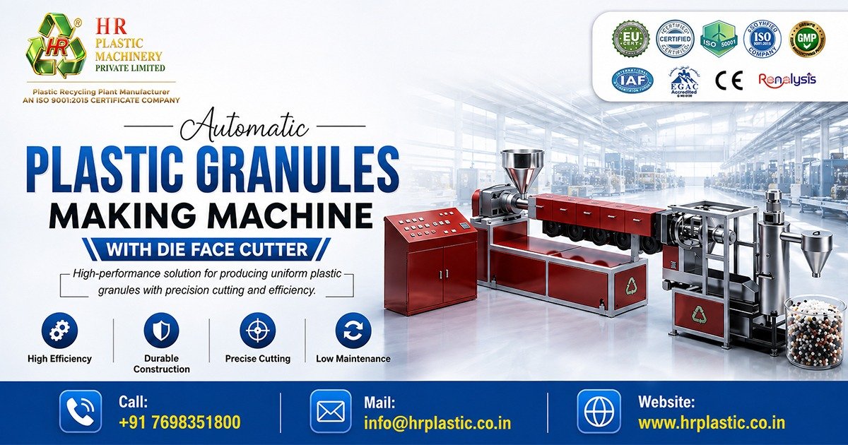 Automatic Plastic Granules Making Machine with Die Face Cutter In Qatar