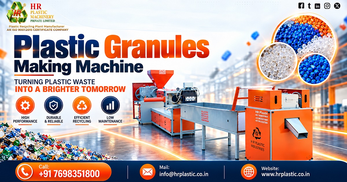 Plastic Granules Making Machine for Efficient Plastic Reprocessing